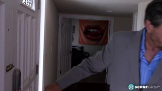 Tiny Chanel Shortcake Takes on an Older Man's Big Cock