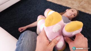 Tight Blonde Ali Novak Goes from Foot-Play to Fucking